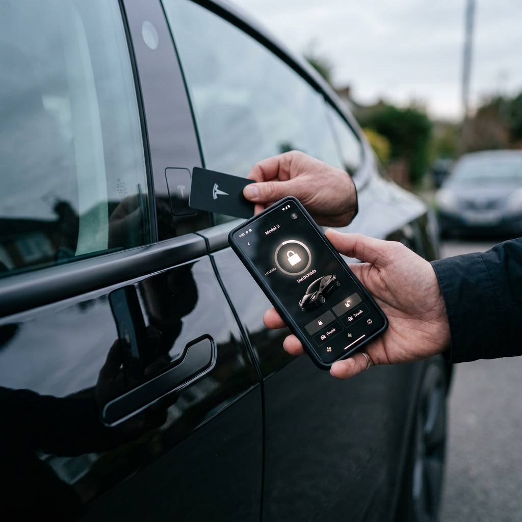 Tesla Phone Key & Schlüsselkarte: Alles über den Zugang zu deinem Tesla