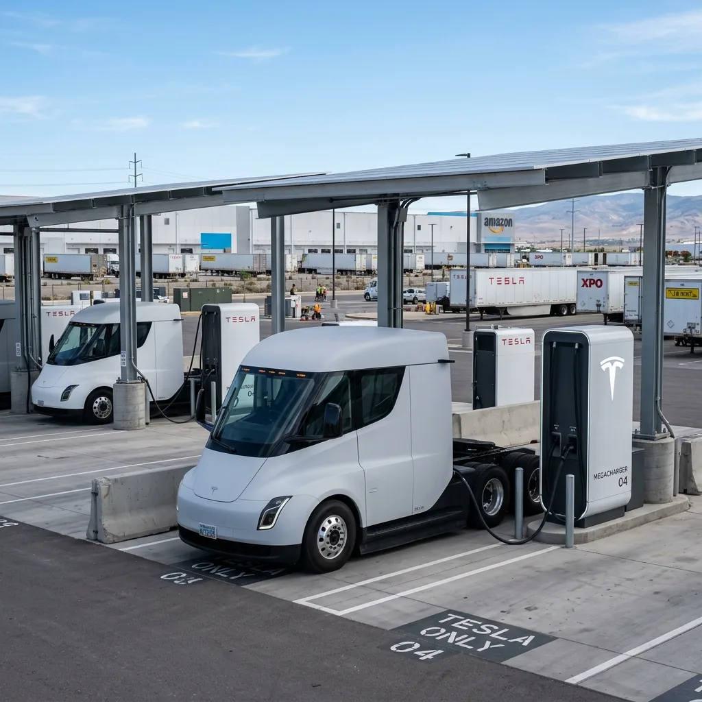 Tesla Megacharger: So will Tesla das LKW-Laden revolutionieren
